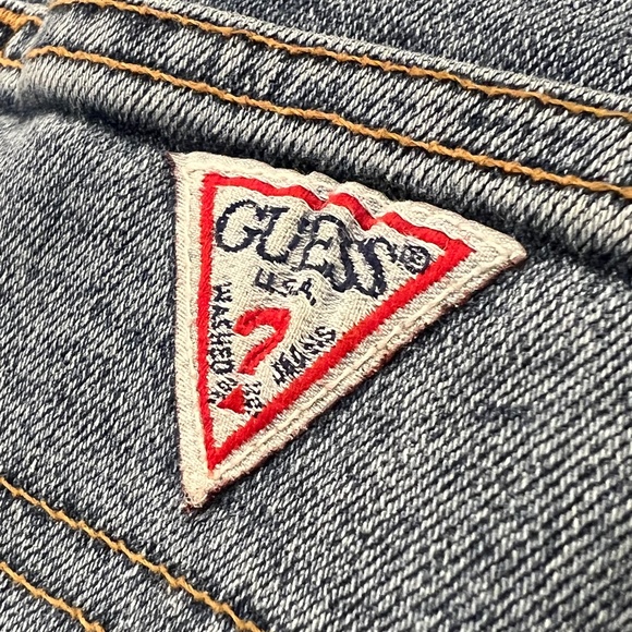 Classic [GUESS] Vintage Denim Pencil Skirt | Blue Jean Mini Skirt | 30 · Medium - Picture 5 of 13